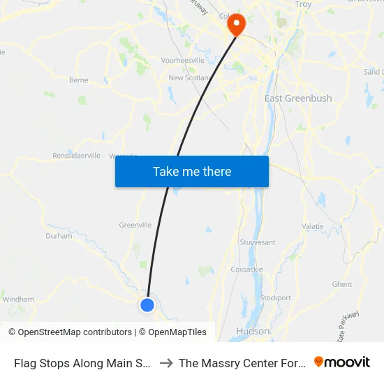 Flag Stops Along Main Street Cairo to The Massry Center For Business map