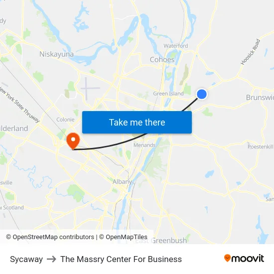 Sycaway to The Massry Center For Business map