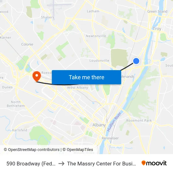 590 Broadway (Fedex) to The Massry Center For Business map
