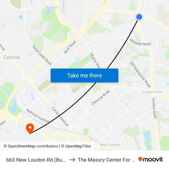 663 New Loudon Rd (Burger King) to The Massry Center For Business map