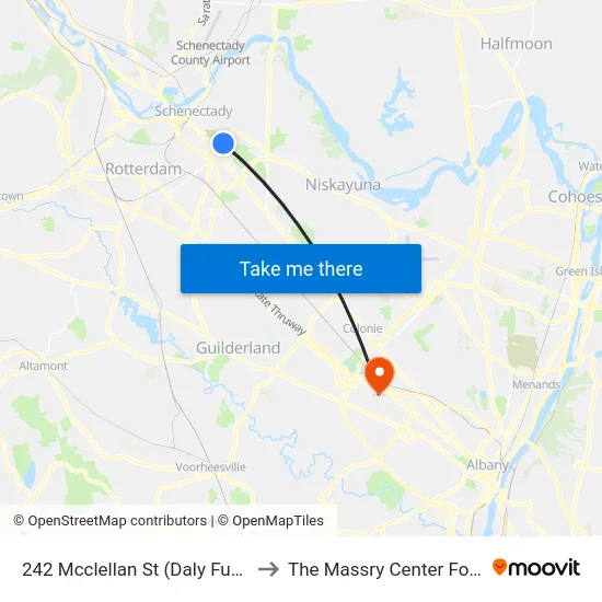 242 Mcclellan St (Daly Funeral Home) to The Massry Center For Business map