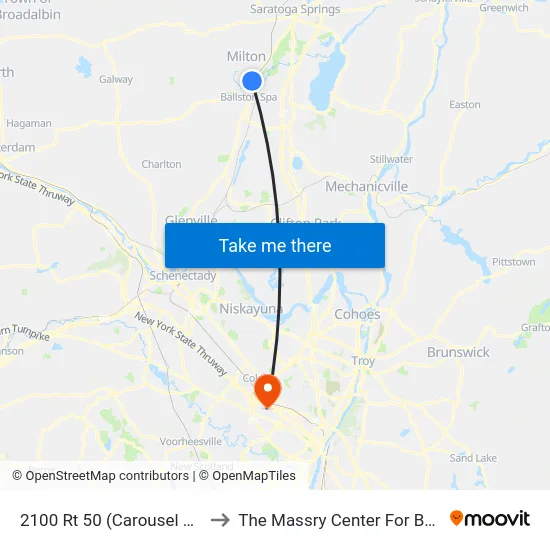 2100 Rt 50 (Carousel Village) to The Massry Center For Business map