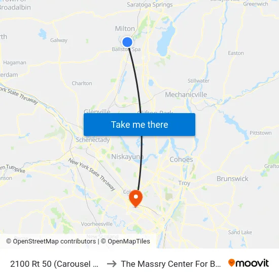 2100 Rt 50 (Carousel Village) to The Massry Center For Business map