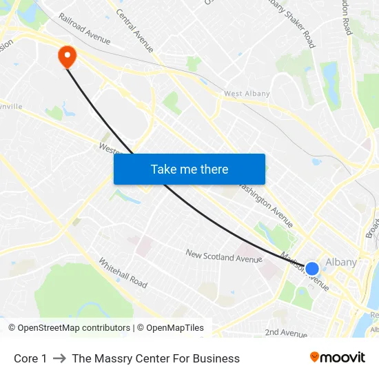 Core 1 to The Massry Center For Business map