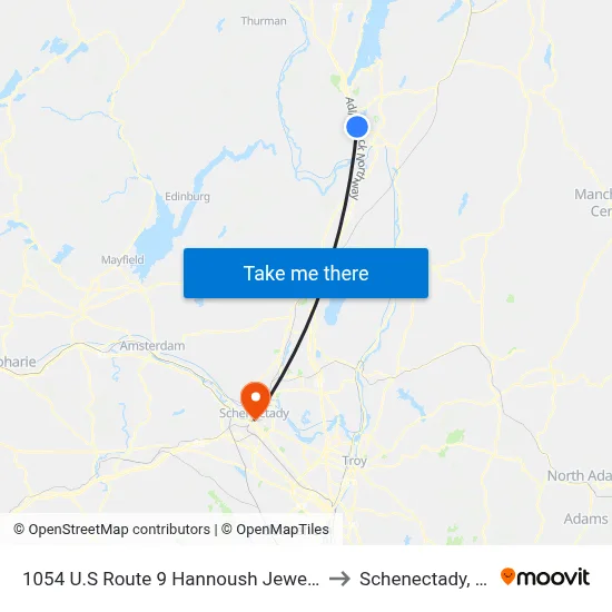 1054 U.S Route 9 Hannoush Jewelers to Schenectady, NY map