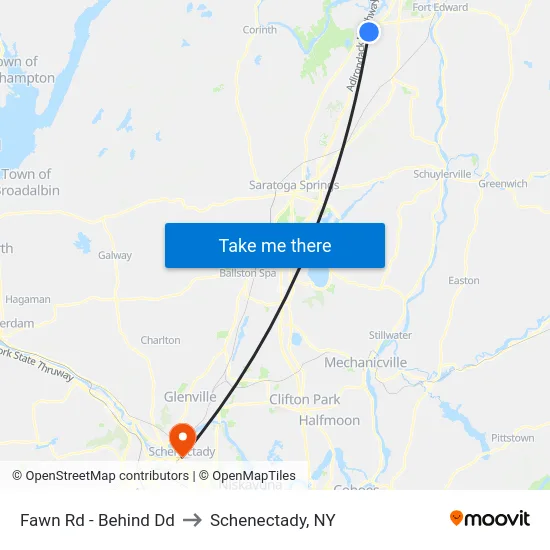 Fawn Rd - Behind Dd to Schenectady, NY map