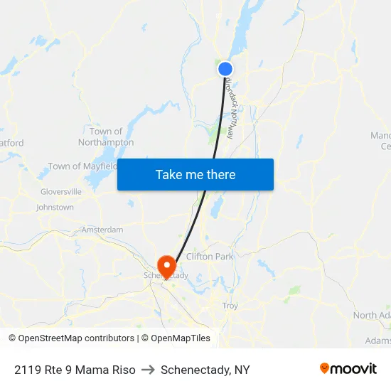 2119 Rte 9 Mama Riso to Schenectady, NY map