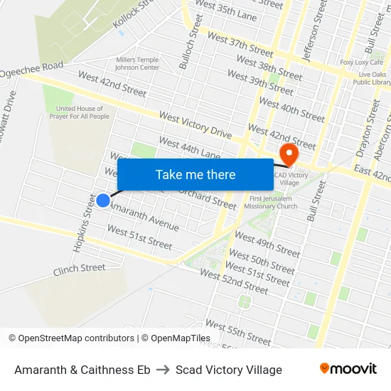 Amaranth & Caithness Eb to Scad Victory Village map