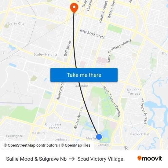 Sallie Mood & Sulgrave Nb to Scad Victory Village map