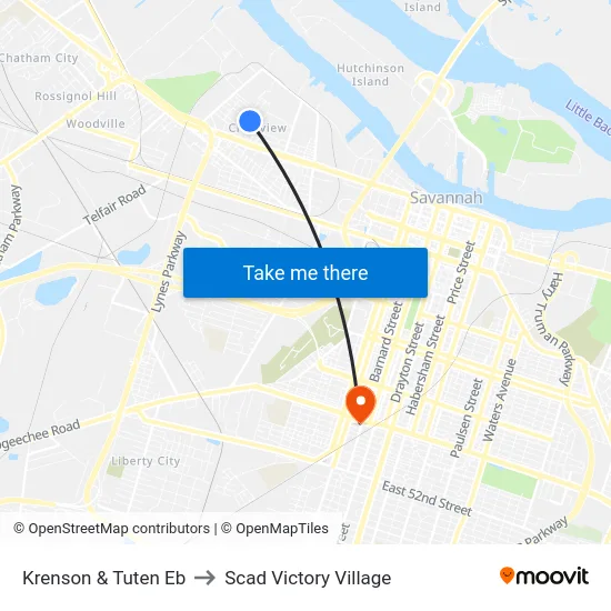 Krenson & Tuten Eb to Scad Victory Village map
