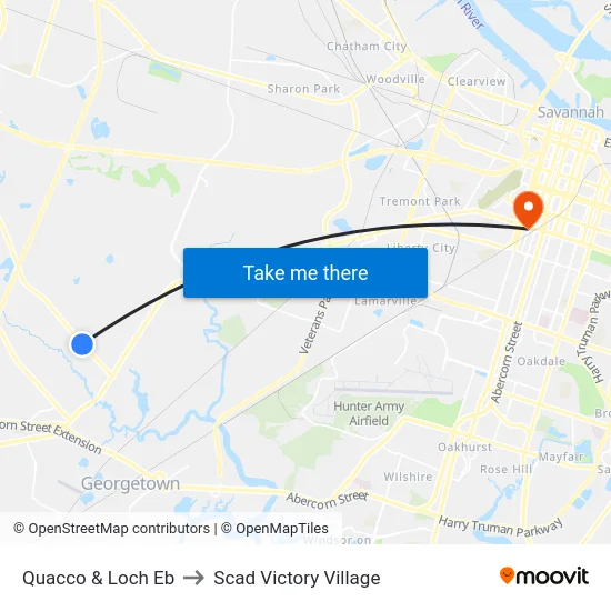 Quacco & Loch Eb to Scad Victory Village map