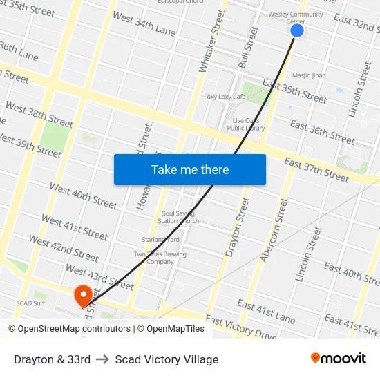 Drayton & 33rd to Scad Victory Village map