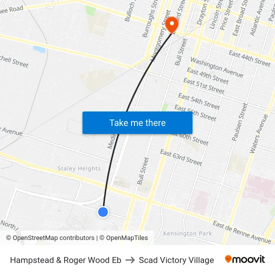 Hampstead & Roger Wood Eb to Scad Victory Village map