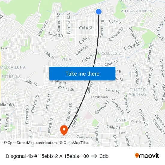 Diagonal 4b # 15ebis-2 A 15ebis-100 to Cdb map