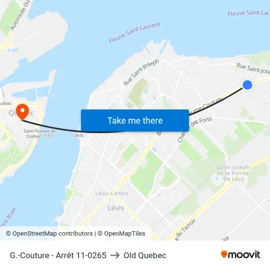G.-Couture - Arrêt 11-0265 to Old Quebec map
