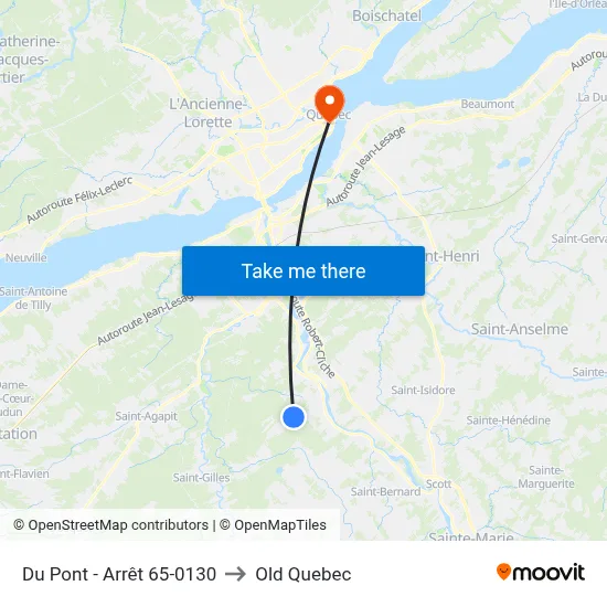 Du Pont - Arrêt 65-0130 to Old Quebec map