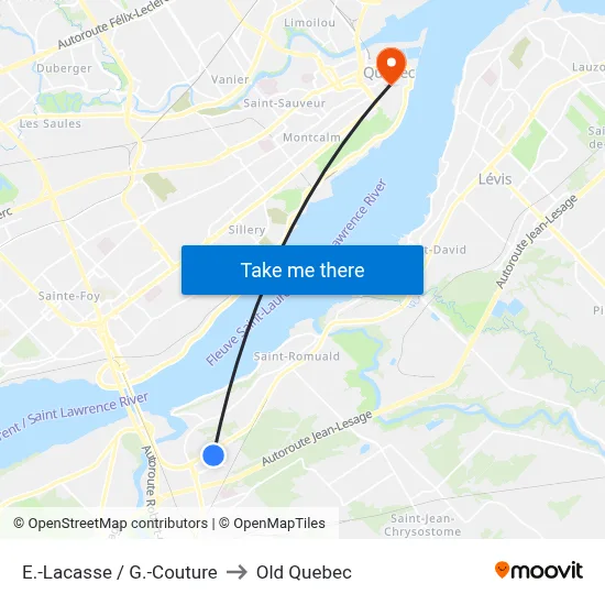 E.-Lacasse / G.-Couture to Old Quebec map