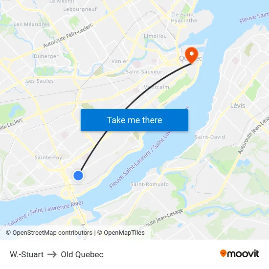 W.-Stuart to Old Quebec map