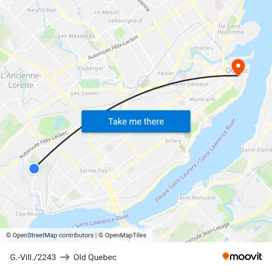 G.-Vill./2243 to Old Quebec map