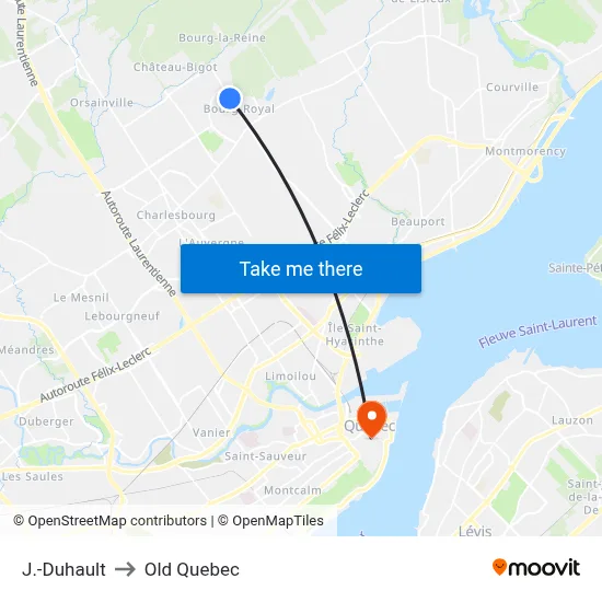 J.-Duhault to Old Quebec map