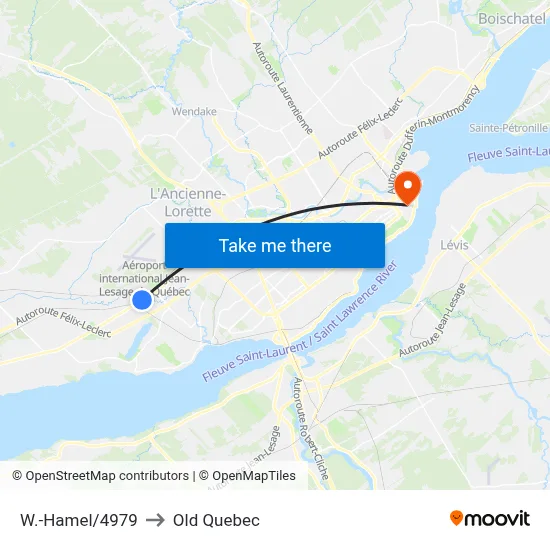W.-Hamel/4979 to Old Quebec map