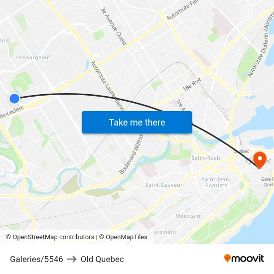 Galeries/5546 to Old Quebec map