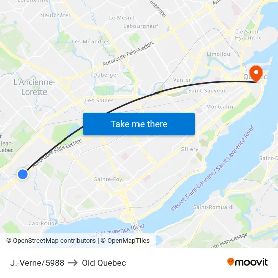 J.-Verne/5988 to Old Quebec map