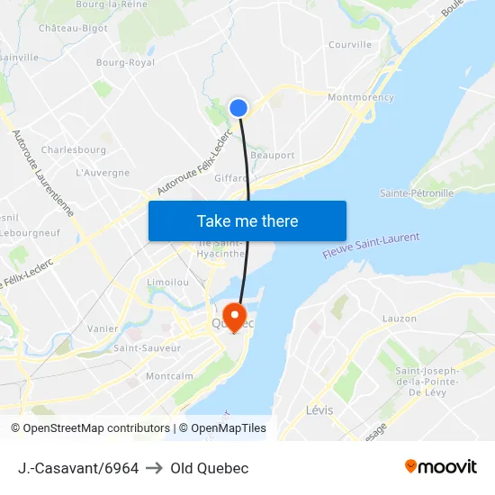 J.-Casavant/6964 to Old Quebec map