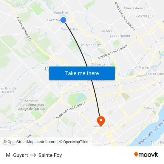 M.-Guyart to Sainte Foy map