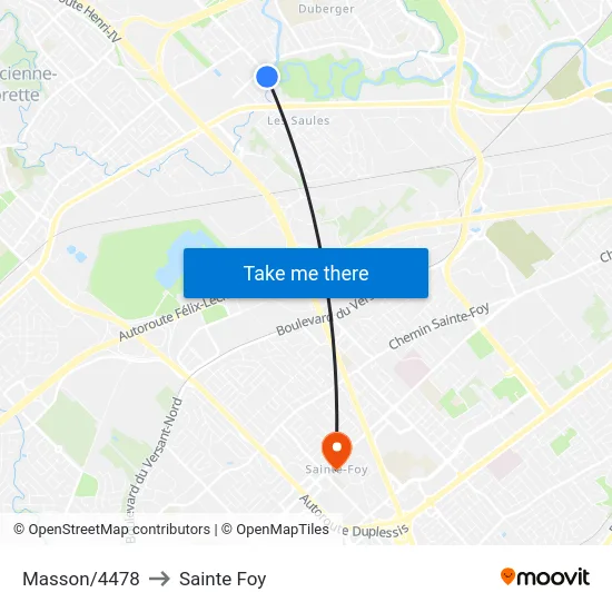 Masson/4478 to Sainte Foy map