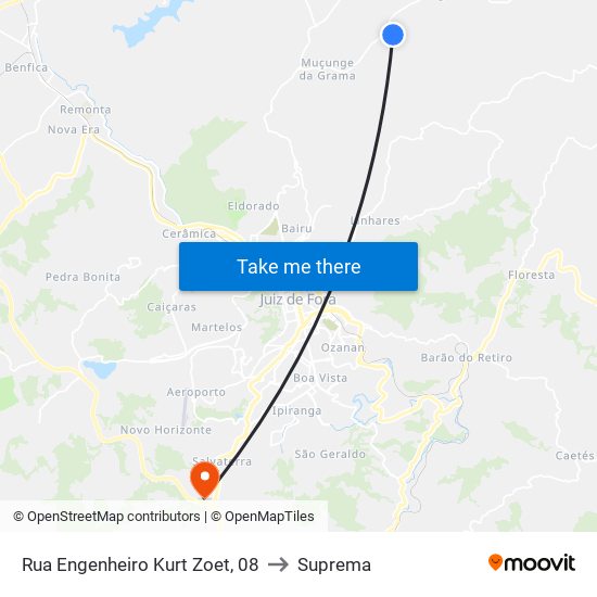 Rua Engenheiro Kurt Zoet, 08 to Suprema map