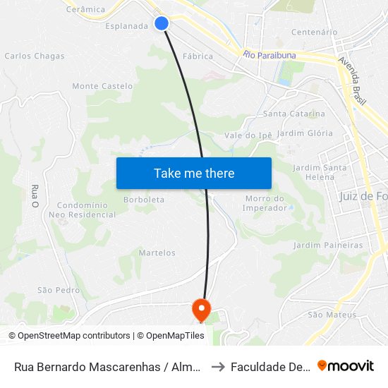 Rua Bernardo Mascarenhas / Almaviva Do Brasil to Faculdade De Letras map