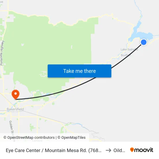 Eye Care Center / Mountain Mesa Rd. (768794) to Oildale map