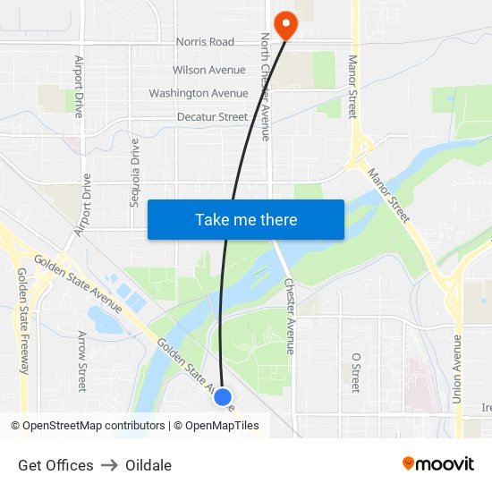 Get Offices to Oildale map