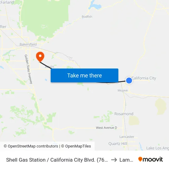 Shell Gas Station / California City Blvd. (760786) to Lamont map