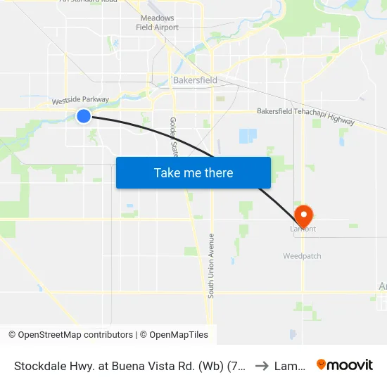 Stockdale Hwy. at Buena Vista Rd. (Wb) (785195) to Lamont map