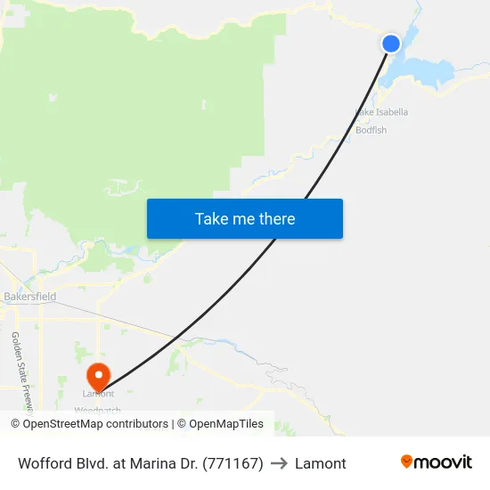 Wofford Blvd. at Marina Dr. (771167) to Lamont map