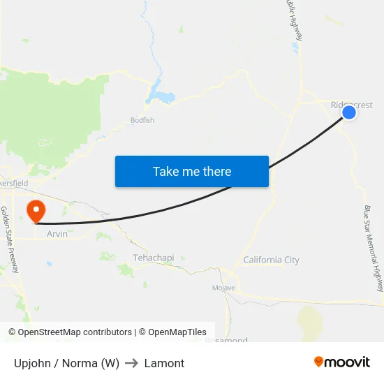 Upjohn / Norma (W) to Lamont map