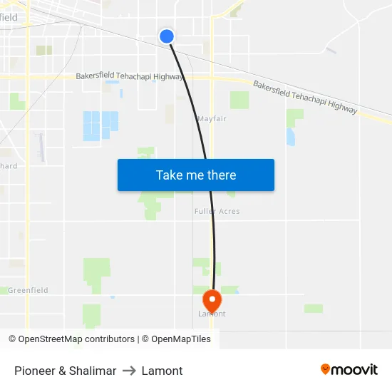 Pioneer & Shalimar to Lamont map