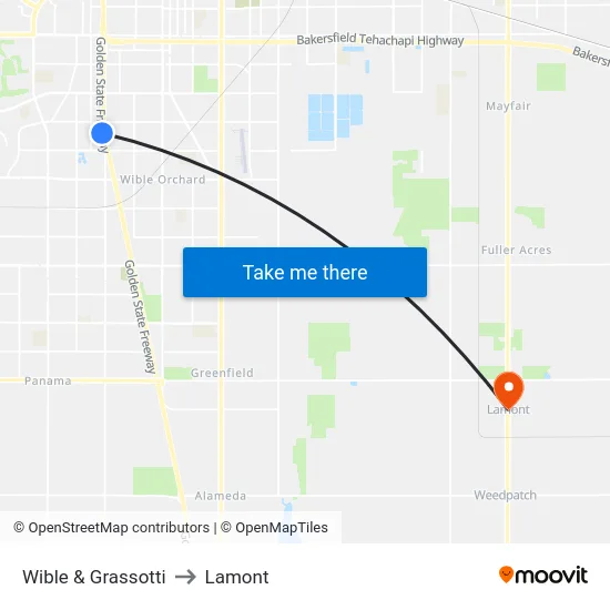 Wible & Grassotti to Lamont map
