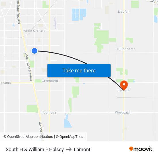 South H & William F Halsey to Lamont map