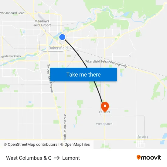 West Columbus & Q to Lamont map
