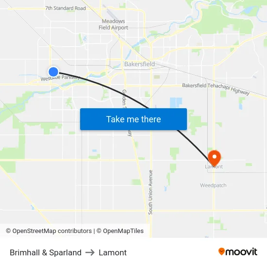 Brimhall & Sparland to Lamont map