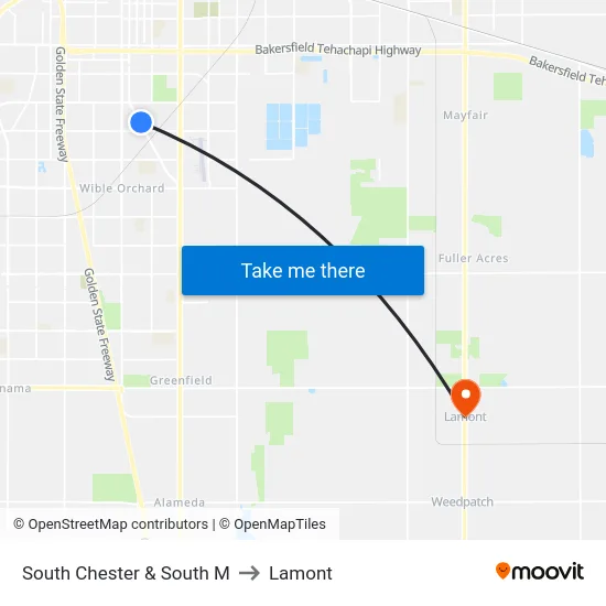 South Chester & South M to Lamont map