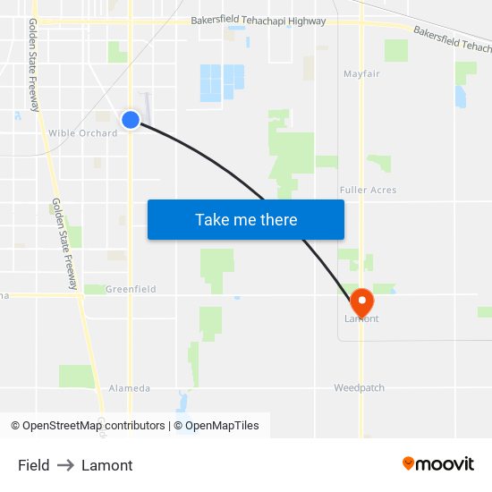 Field to Lamont map