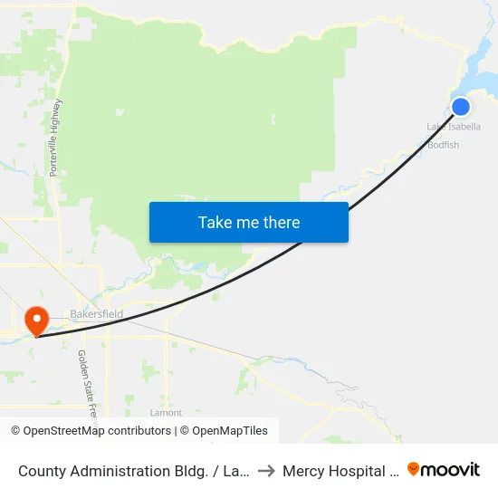 County Administration Bldg./Lakeland St. (760770) to Mercy Hospital Southwest map