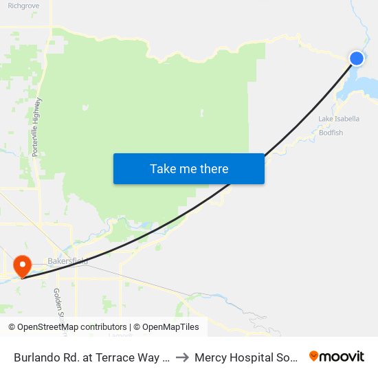 Burlando Rd. at Terrace Way (771452) to Mercy Hospital Southwest map