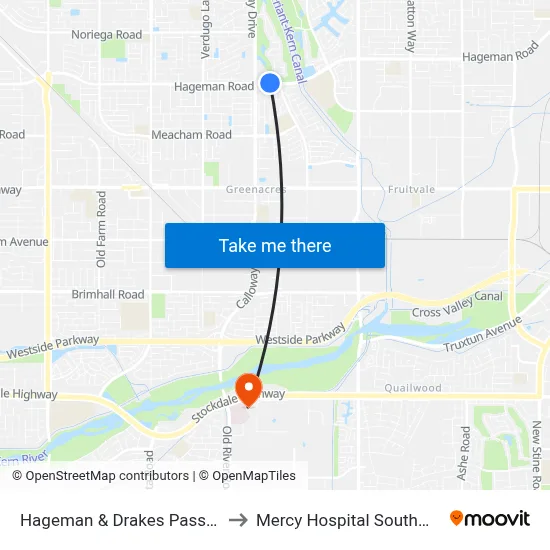 Hageman & Drakes Passage to Mercy Hospital Southwest map