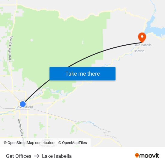 Get Offices to Lake Isabella map