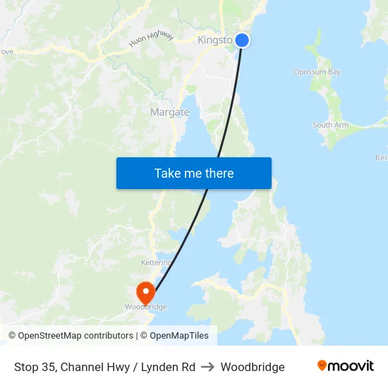Stop 35, Channel Hwy / Lynden Rd to Woodbridge map